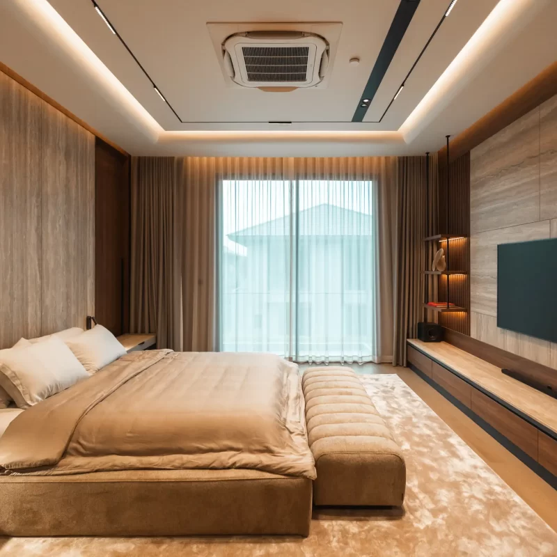 ห้องนอนตกแต่งด้วย Soft Furnishings